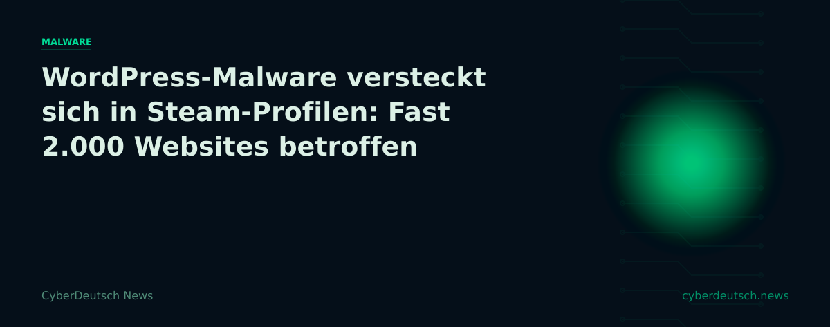 WordPress-Malware versteckt sich in Steam-Profilen: Fast 2.000 Websites betroffen
